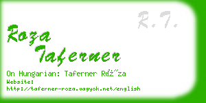 roza taferner business card